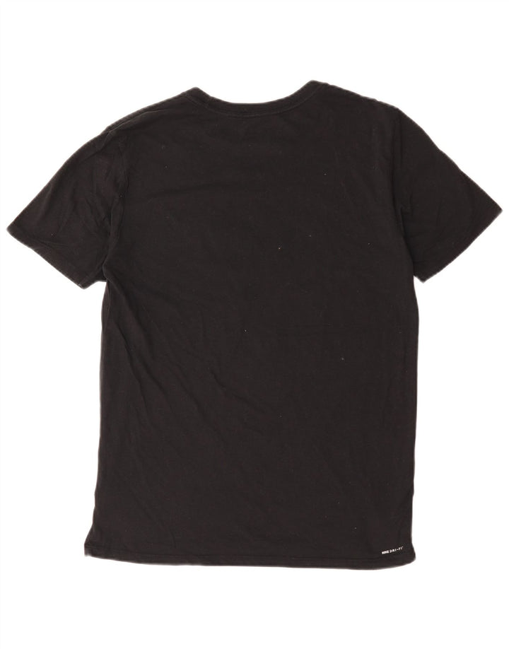 Camiseta gráfica masculina Harley pequena de algodão preto