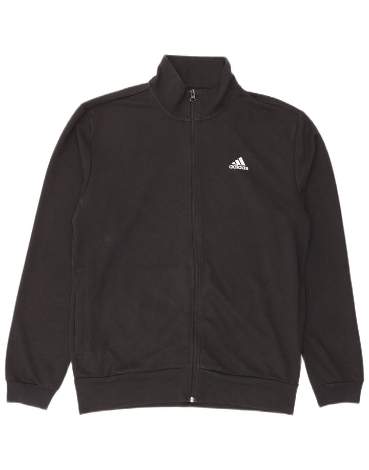 Adidas Mens Aeroready Graphic Tracksuit Top Jaqueta Médio Preto Poliéster