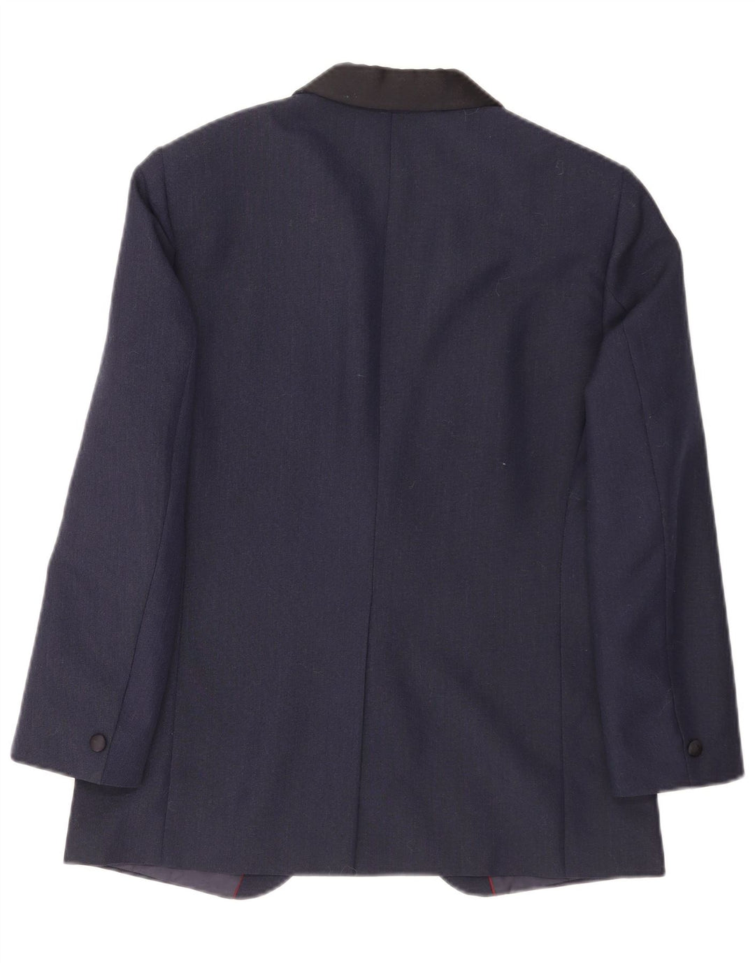 Jaqueta blazer masculina Kruunu com 1 botão Reino Unido 36 pequena lã colorblock azul marinho