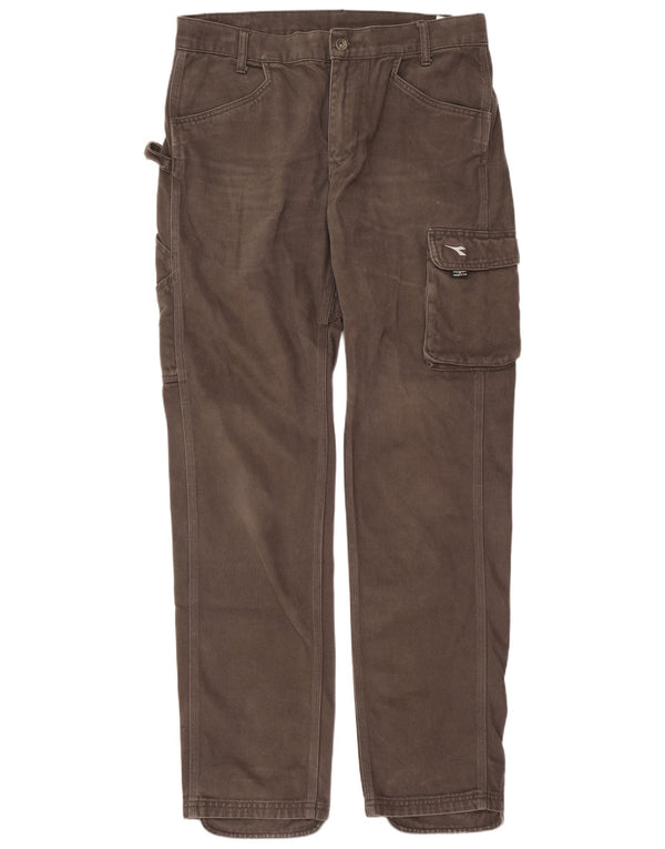 Calças Cargo Slim Masculina Diadora Grande W34 L34 Algodão Cinza