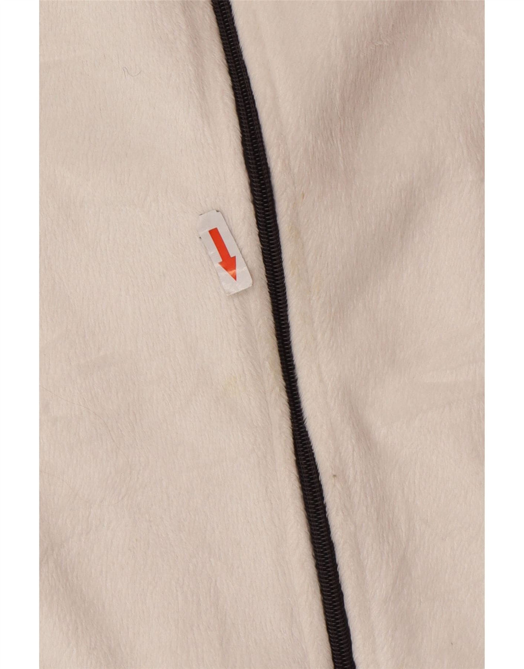 Jaqueta de lã feminina Fila UK 16 grande poliéster colorblock branco