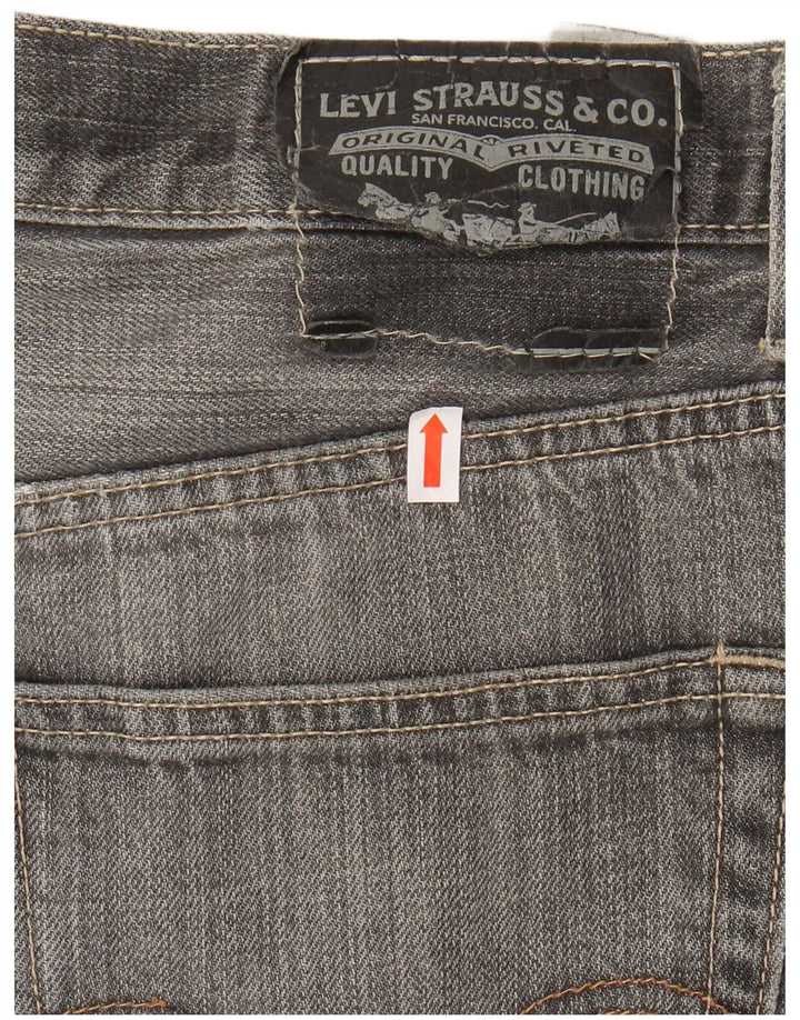LEVI'S Masculino 505 Straight Jeans W33 L30 Algodão Cinza