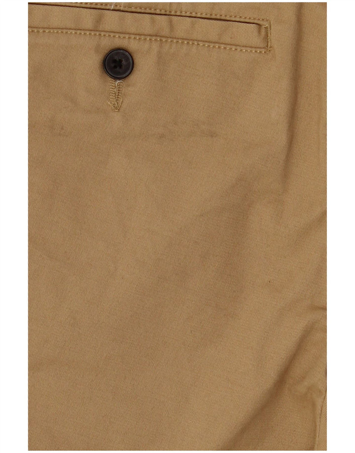 Jack Wills Mens Chino Shorts W30 Algodão Bege Médio