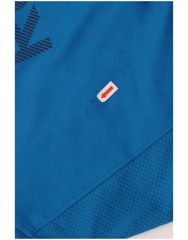 REEBOK Mens Graphic Hoodie Jumper XL Azul Poliéster