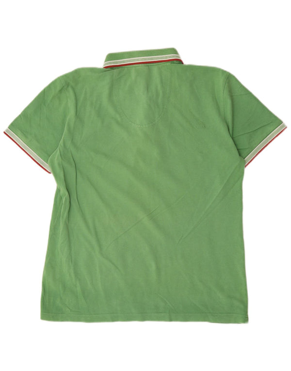 Camisa polo masculina Hugo Boss Modern Fit grande algodão verde