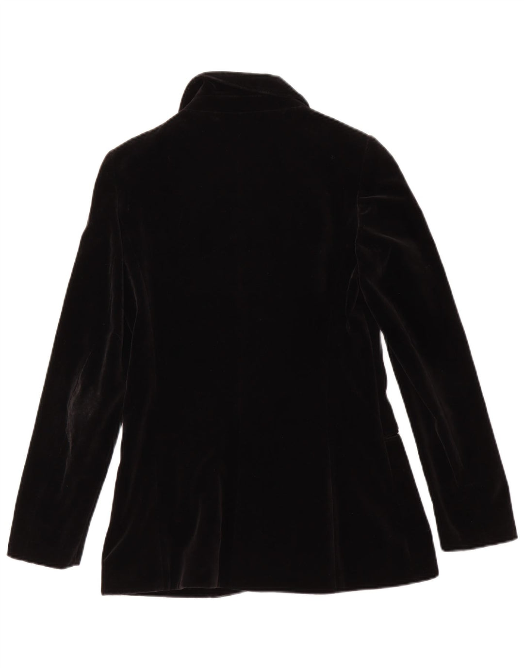 Jaqueta blazer de veludo feminina vintage com 5 botões IT 42 algodão preto médio