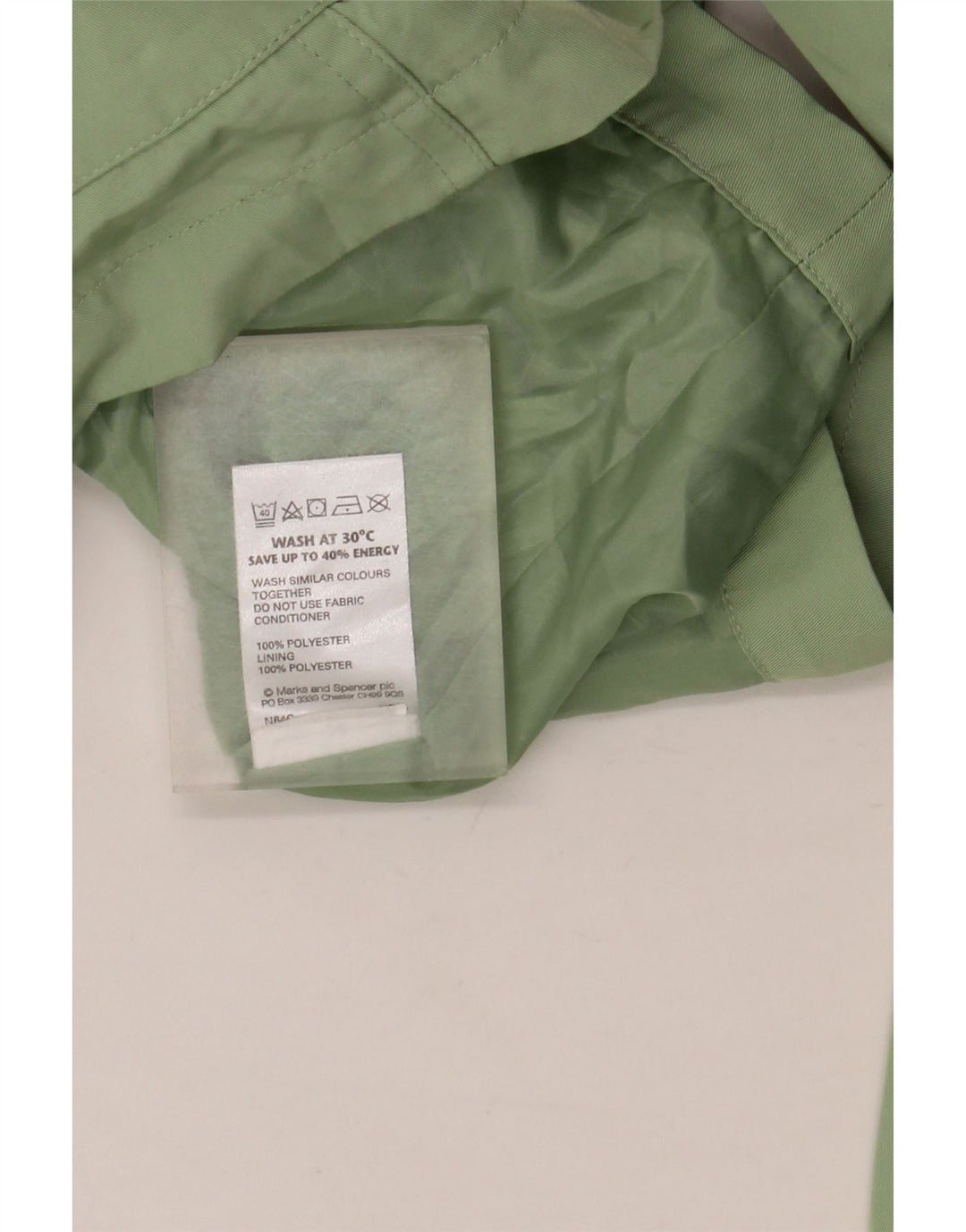 Jaqueta utilitária feminina com capuz Marks & Spencer Reino Unido 14 grande poliéster verde