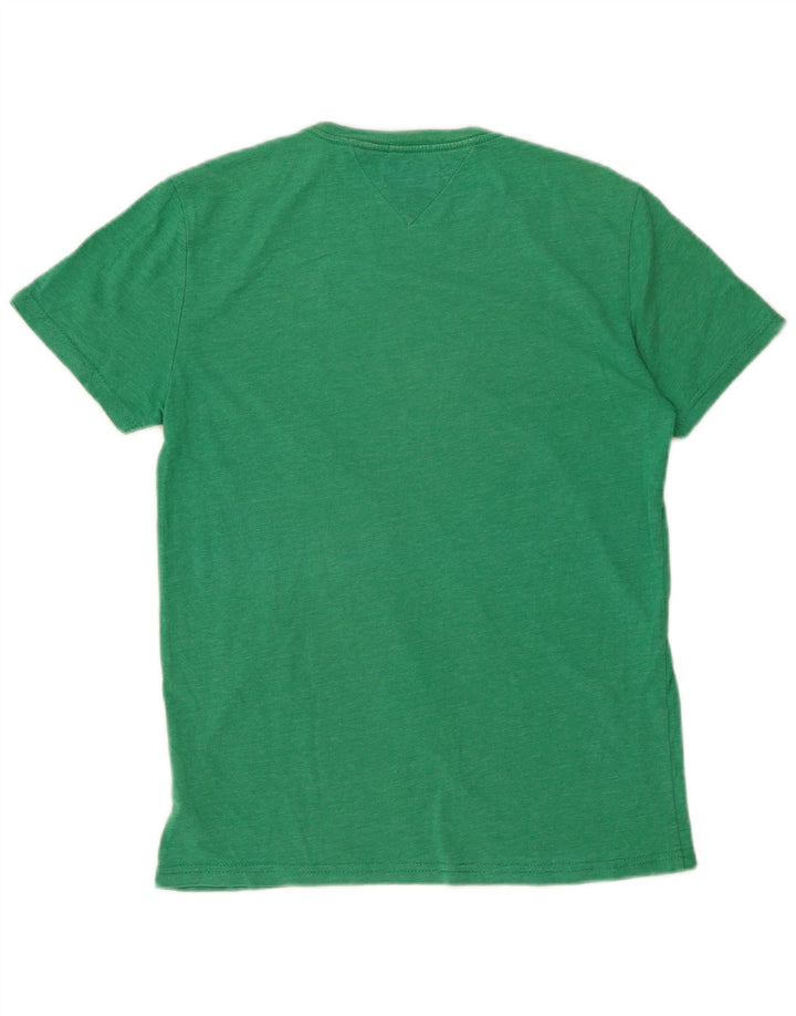 TOMMY HILFIGER Camiseta masculina regular fit gráfica top pequeno verde