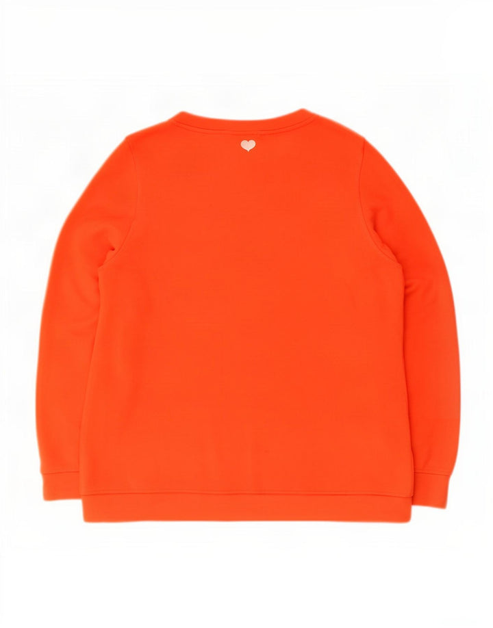 Suéter feminino Oasis UK 16 grande viscose laranja