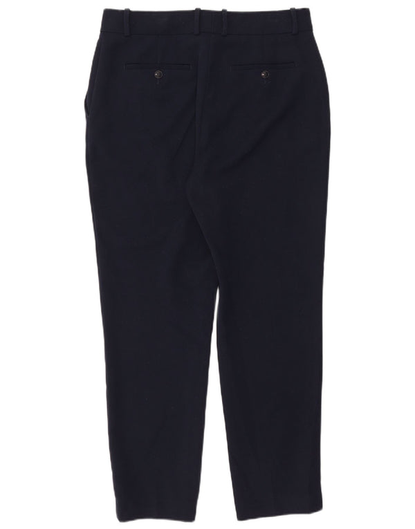 Calça Chino Feminina Reiss Slim UK 12 Médio W32 L27 Azul Marinho Poliéster