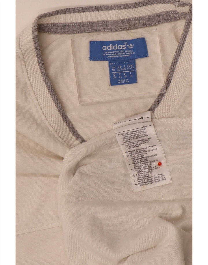 Camiseta masculina Adidas Top XL algodão branco