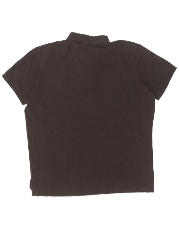 US Polo Assn. Camisa masculina grande algodão preto