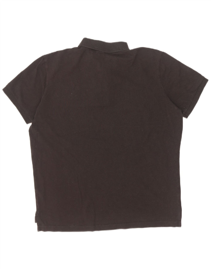 US Polo Assn. Camisa masculina grande algodão preto
