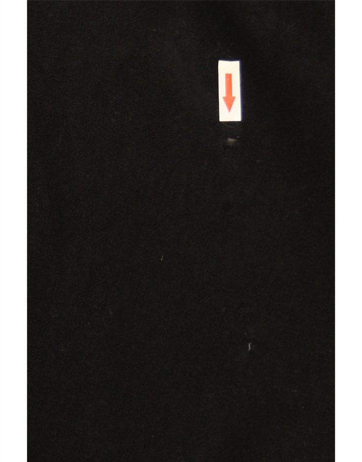 Casaco poncho feminino vintage aberto com capuz tamanho único preto