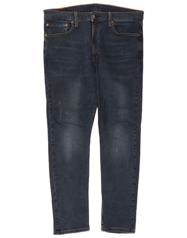 Calça jeans feminina Levi's 512 Slim Tapered W36 L32 azul algodão