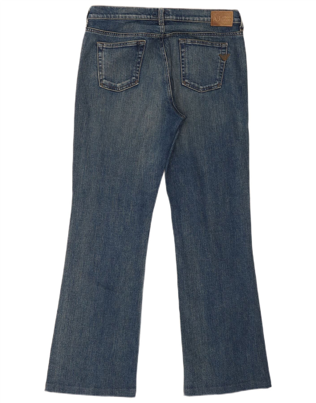 Armani Mulher Indigo Bootcut Jeans W32 L30 Azul