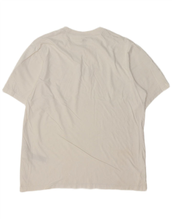 Camiseta masculina relaxada com estampa LEVI'S de algodão branco médio