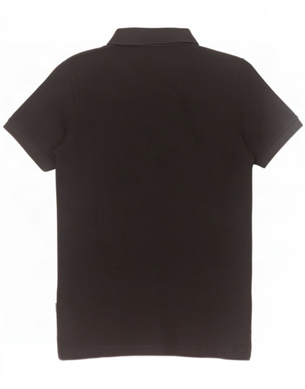 Camisa polo masculina Superdry médio algodão preto