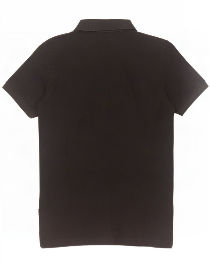 Camisa polo masculina Superdry médio algodão preto