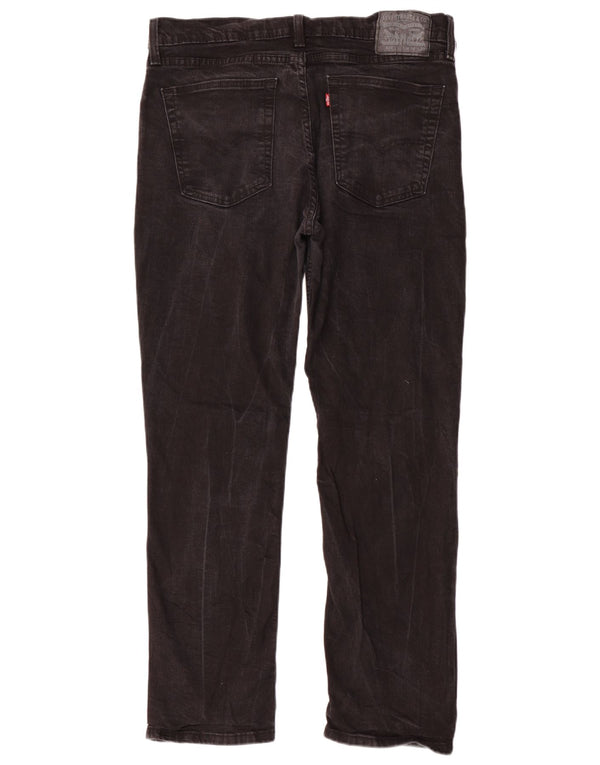 Levi's Masculino 514 Straight Jeans W36 L30 Algodão Preto