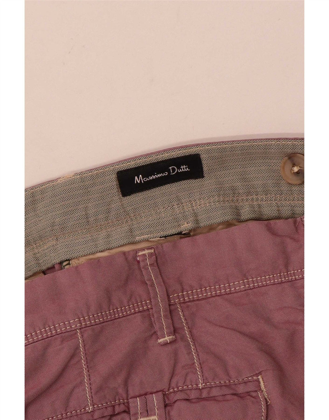 Calça Chino Masculina Reta Massimo Dutti W34 L30 Rosa