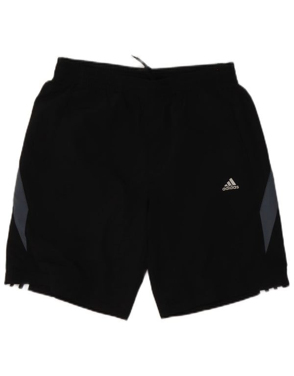 Adidas Mens Climalite Sport Shorts Pequeno Poliéster Colorblock Preto