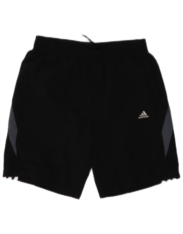 Adidas Mens Climalite Sport Shorts Pequeno Poliéster Colorblock Preto