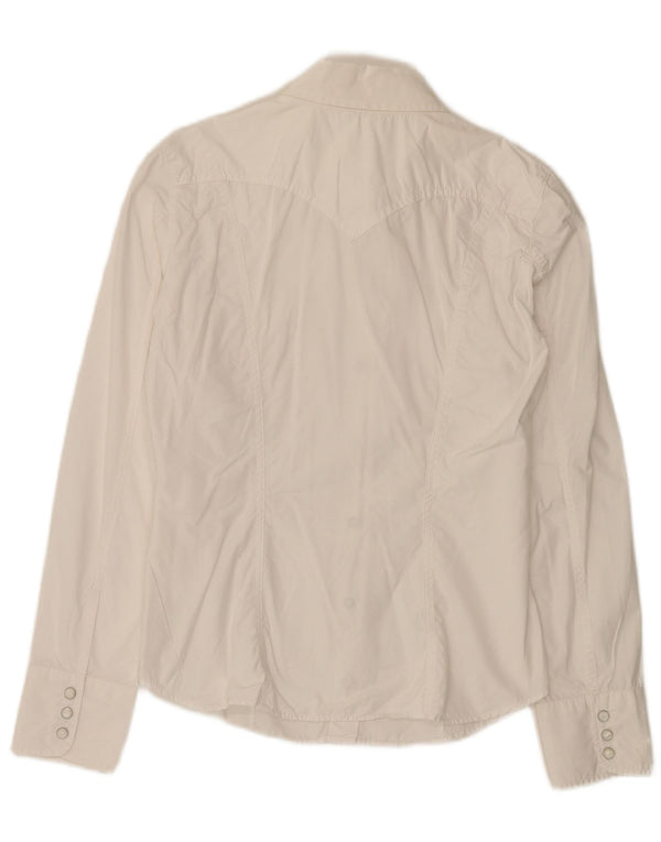 Camisa feminina Gas UK 14 grande branca