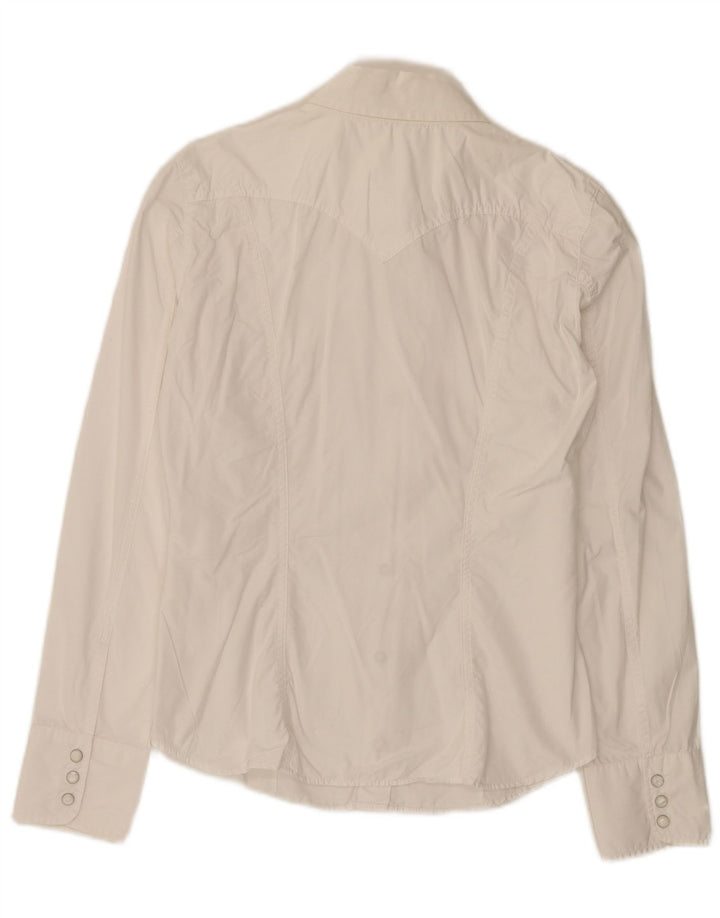 Camisa feminina Gas UK 14 grande branca