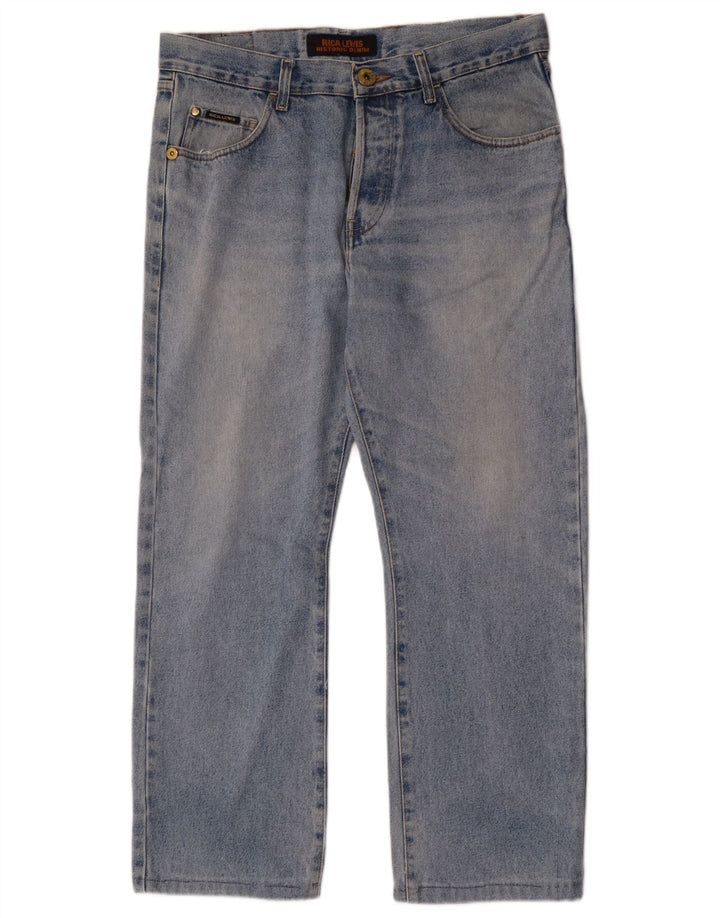 Rica Lewis Calça jeans reta masculina W33 L28 azul