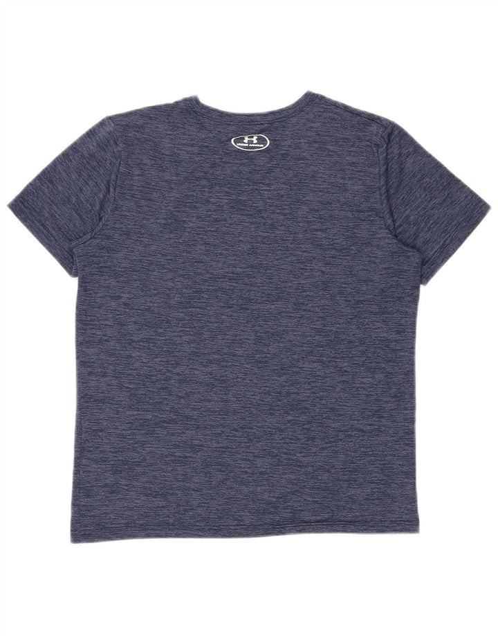 Camiseta gráfica UNDER ARMOUR Boys Heat Gear 13-14 anos XL azul marinho