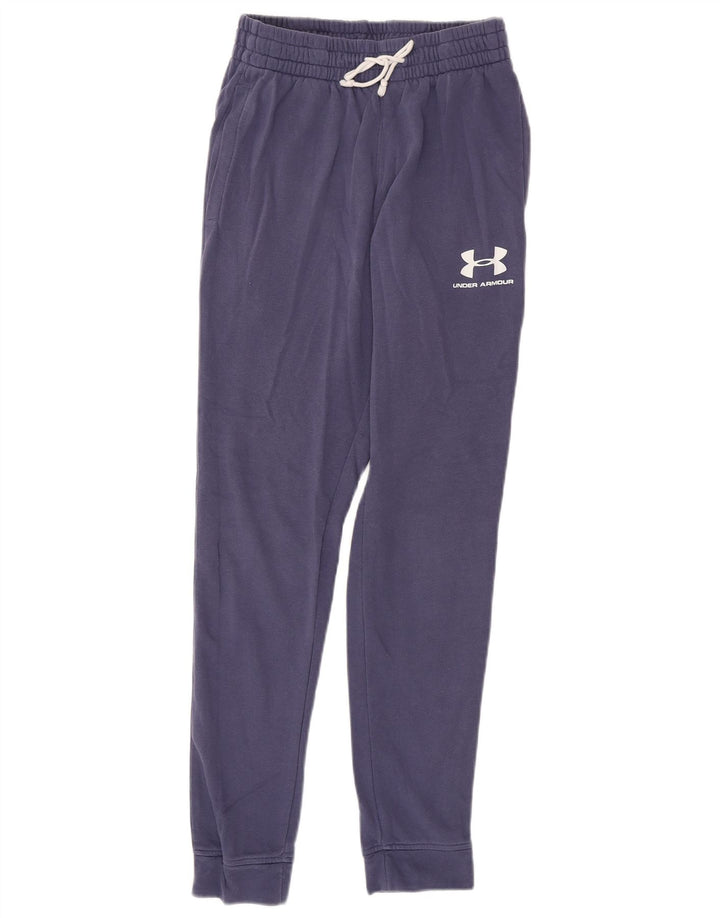 Calça esportiva masculina Under Armour Graphic Joggers pequena roxa