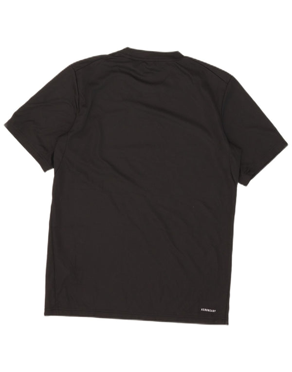 Adidas Mens Aeroready Camiseta Top Pequeno Poliéster Preto