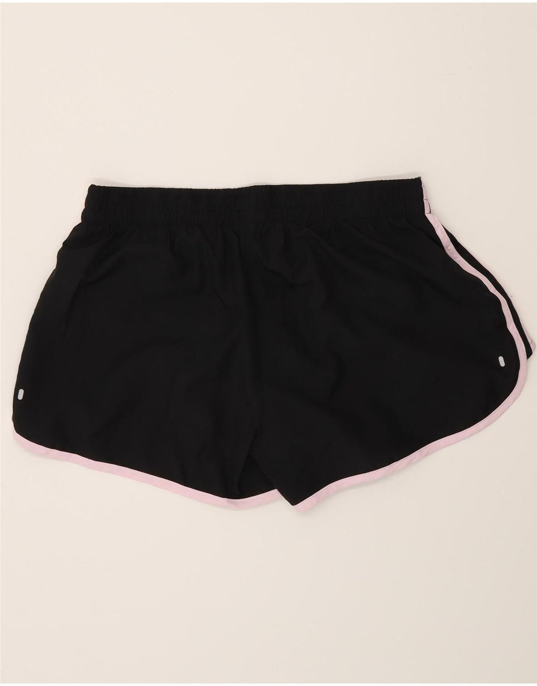 Shorts esportivos femininos Adidas grandes W32 L3 poliéster preto