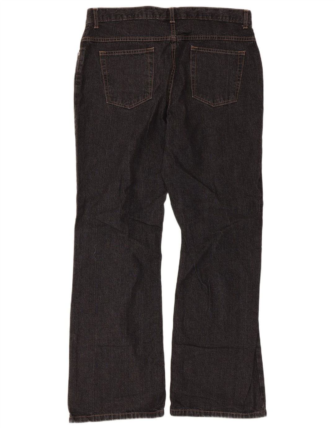 Calça jeans feminina Marks & Spencer Bootcut Reino Unido 16 grande W34 L30 algodão preto