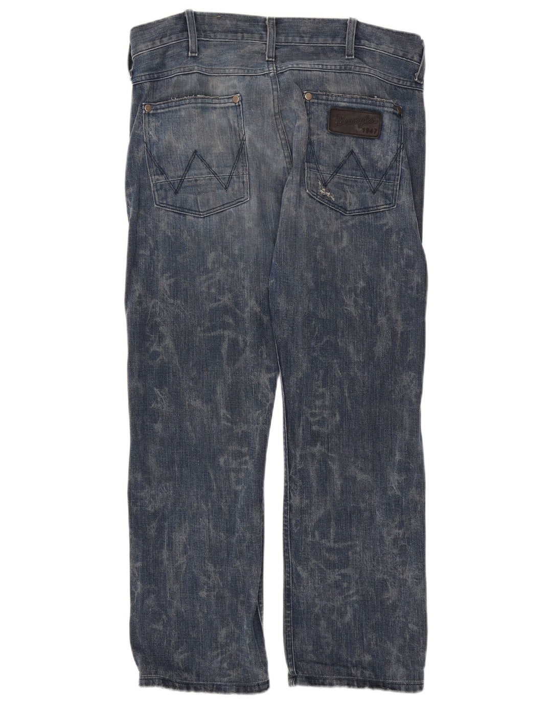 WRANGLER Masculino Ace Straight Jeans W33 L28 Azul Algodão