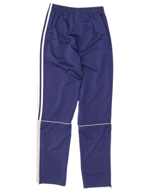 Calças de treino Adidas meninos 13-14 anos azul colorblock poliéster