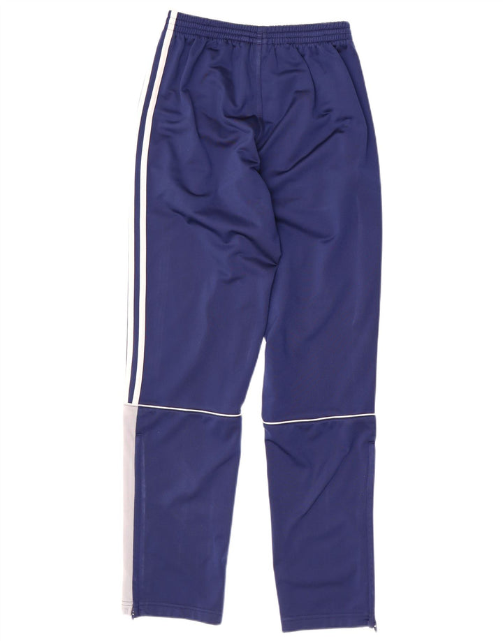 Calças de treino Adidas meninos 13-14 anos azul colorblock poliéster