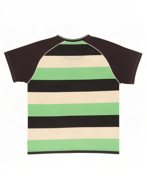 Nike Mens T-Shirt Top UK 36/38 Small Multicoloured Striped Cotton