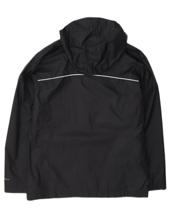 Jaqueta de chuva com capuz Columbia Girls Omni-Tech 15-16 anos XL azul marinho nylon