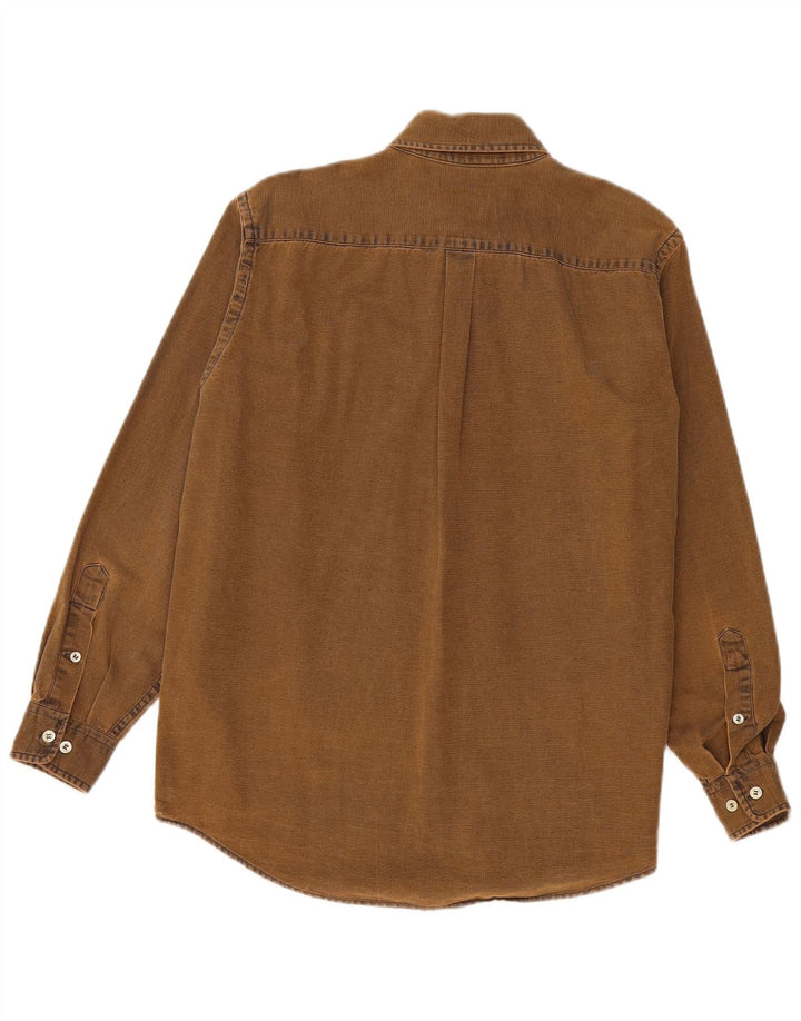 Camisa masculina Murphy & Nye Sailmakers de algodão marrom médio