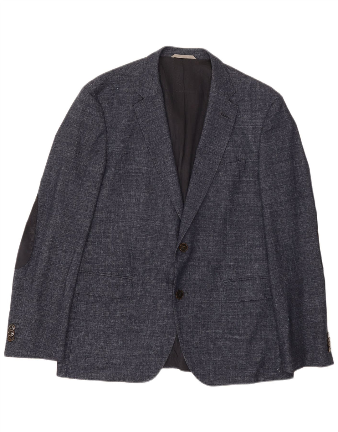 Jaqueta Blazer Masculina Hugo Boss com 2 Botões EU 52 XL Lã Azul Marinho