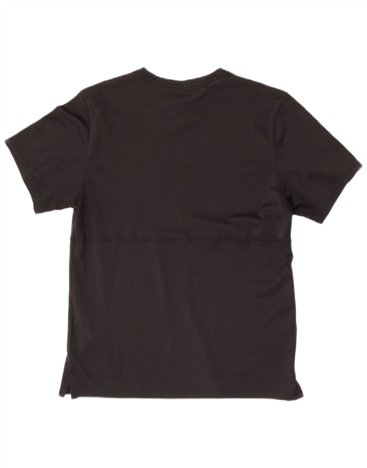 Camiseta feminina Nike Dri Fit Top UK 10 pequena preta poliéster