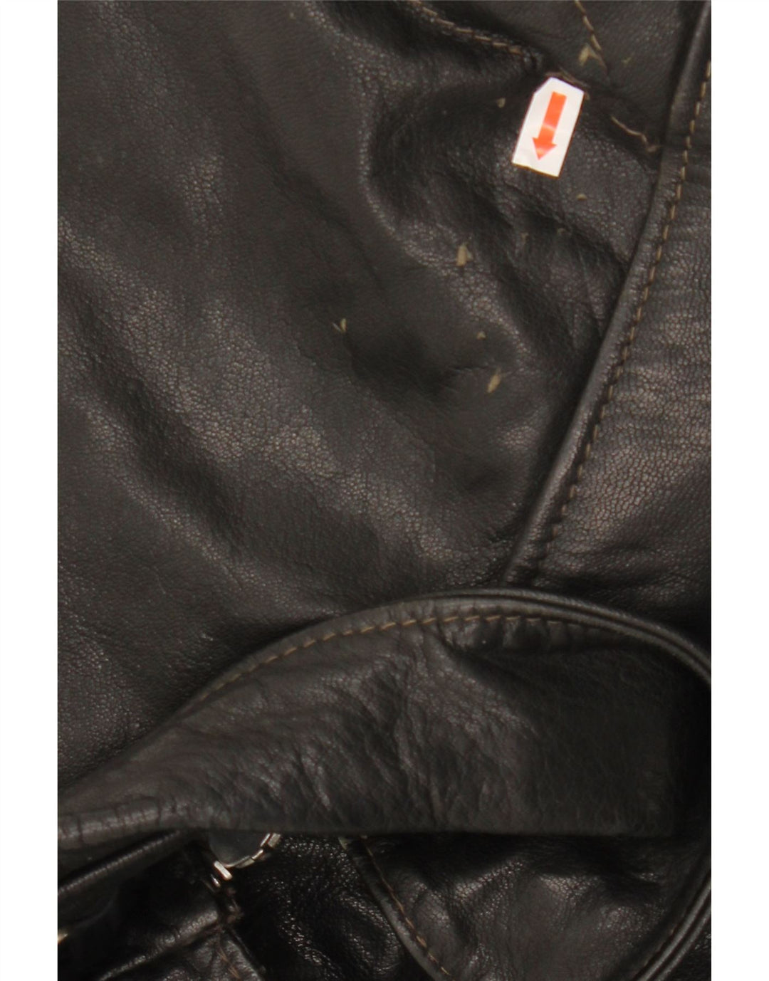 Jaqueta de couro masculina VINTAGE UK 40 grande couro preto