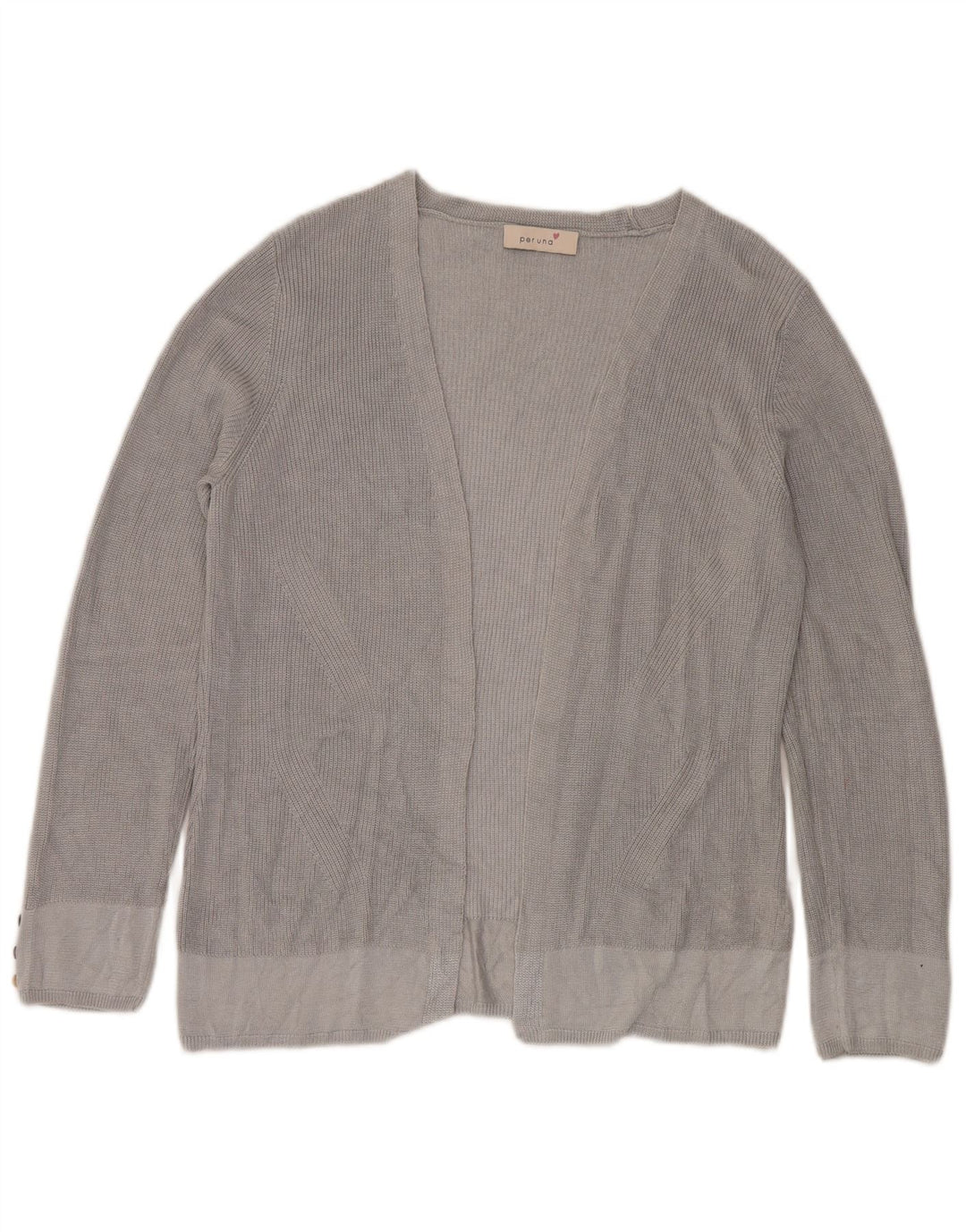 Suéter Cardigan Aberto Feminino Per Una Reino Unido 14 Grande Cinza
