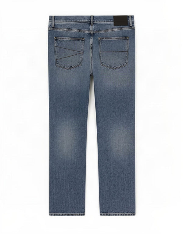 Jeans retos masculinos Marks & Spencer W42 L29 algodão azul