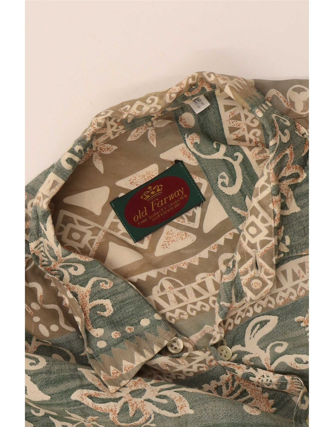 Camisa masculina Old Farway tamanho 41 grande floral multicolorido