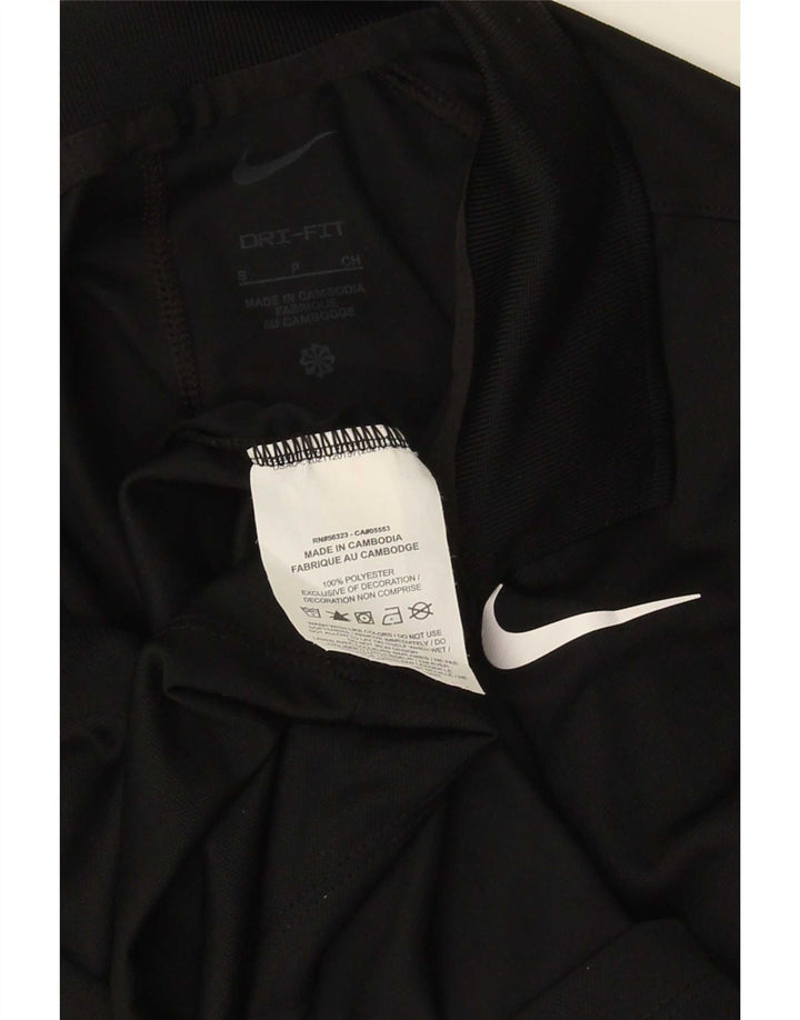 Camisa polo masculina Nike Dri Fit pequena poliéster preta
