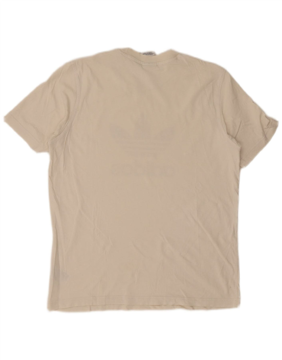ADIDAS Mens Graphic T-Shirt Top Médio Algodão Branco