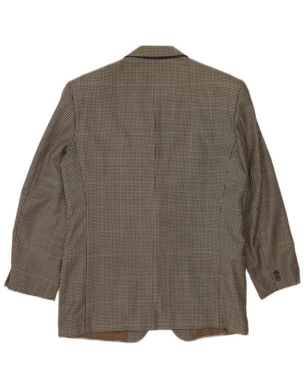 Jaqueta Blazer Policarpo Masculina com 2 Botões UK 38 Cinza Médio Houndstooth